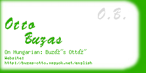 otto buzas business card